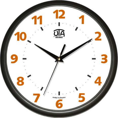 Wall Office годинники (30 см) UTA-01-B-76 Чорний