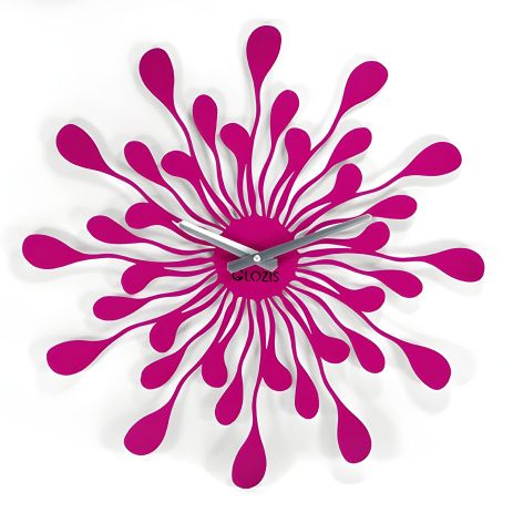 Дизайнерские часы металлические Glozis-B-008 Emotion Эмоция малиновые сиреневые (50 см) [Металл, Открытые,