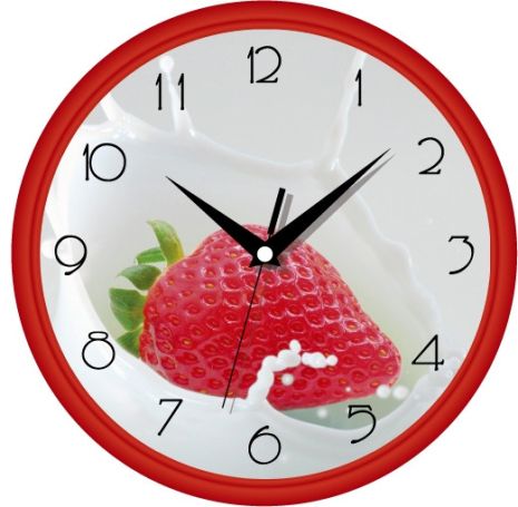 Часы кухонныe (30 cм) UTA-01-R-11 красные