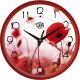 Настінний годинник (30 см) "Маки" UTA-01-R-44 Червоний Настінний годинник (30 см) "Маки" UTA-01-R-44 Червоний