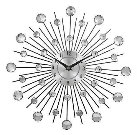 Бесшумные настенные часы (32 см) "Солнце" для спальни Бесшумные настенные часы (32 см) "Солнце" для спальни