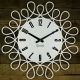 Настенные дизайнерские часы Glozis-B-020 Romantic Романтика белые (50 см) [Металл, Открытые, Цвета]