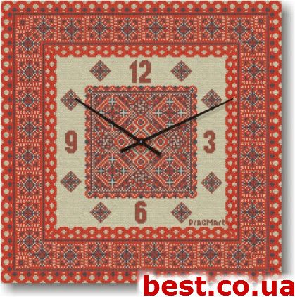 Настенные часы на заказ с логотипом, символикой Glass квадратные (45 cм) [Стекло, Открытые]