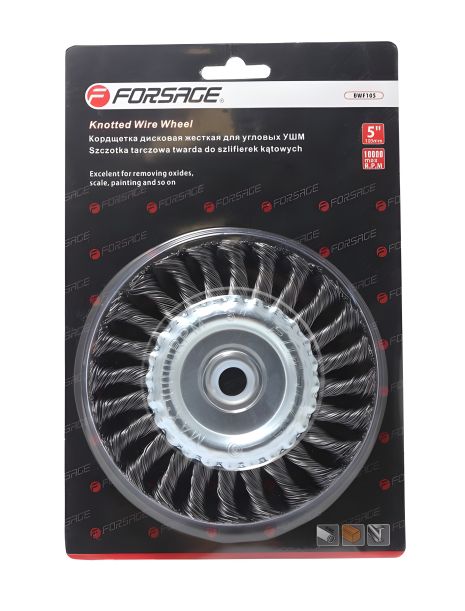 Кордщетка дисковая для УШМ 200мм, в блистере FORSAGE F-BWF108 Кордщетка дисковая для УШМ 200мм, в блистере FORSAGE F-BWF108