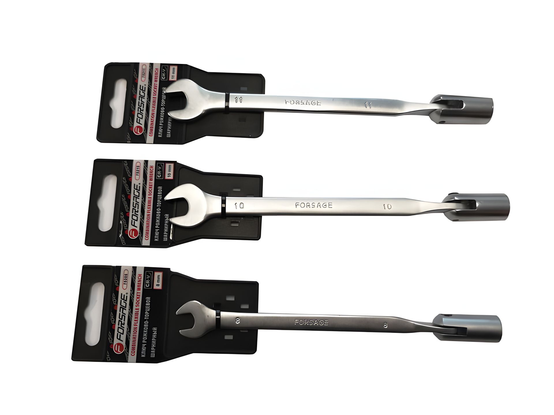 Шарнірний ключ ріжково-торцевий 14мм з утримувачем F-75214 FORSAGE F-75214(R) Шарнірний ключ ріжково-торцевий 14мм з утримувачем F-75214 FORSAGE F-75214(R)