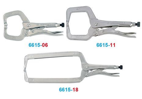 Захоплення пінців з фіксатором 170 мм (дугоподібні) (блістер) KING TONY 6615-06 Захоплення пінців з фіксатором 170 мм (дугоподібні) (блістер) KING TONY 6615-06