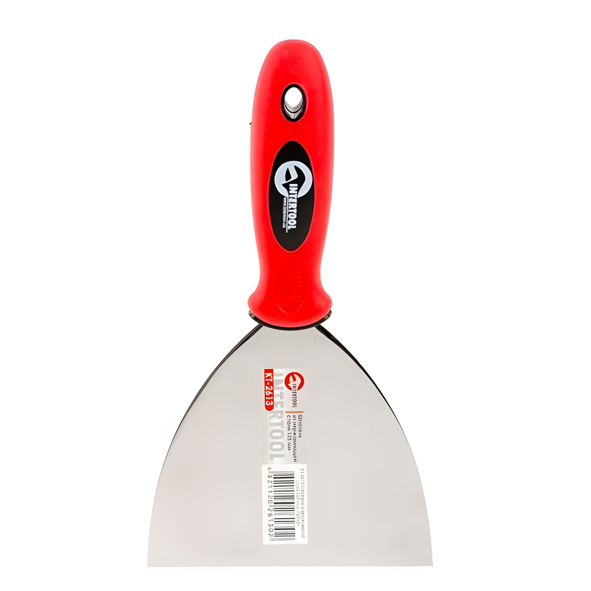 Профессиональный шпатель из нержавеющей стали, 125 мм, INTERTOOL KT-2613 Профессиональный шпатель из нержавеющей стали, 125 мм, INTERTOOL KT-2613