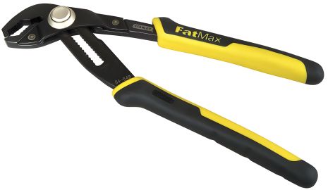 Пасатижі "FatMax® Groove Joint" 304 мм переставні сантехнічні з механізмом регулювання "PushLock™" STANLEY 0-84-649