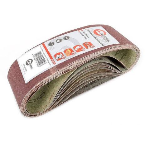 Стрічка шліфувальна 75*533 мм, К120, 10 од. INTERTOOL BT-0412