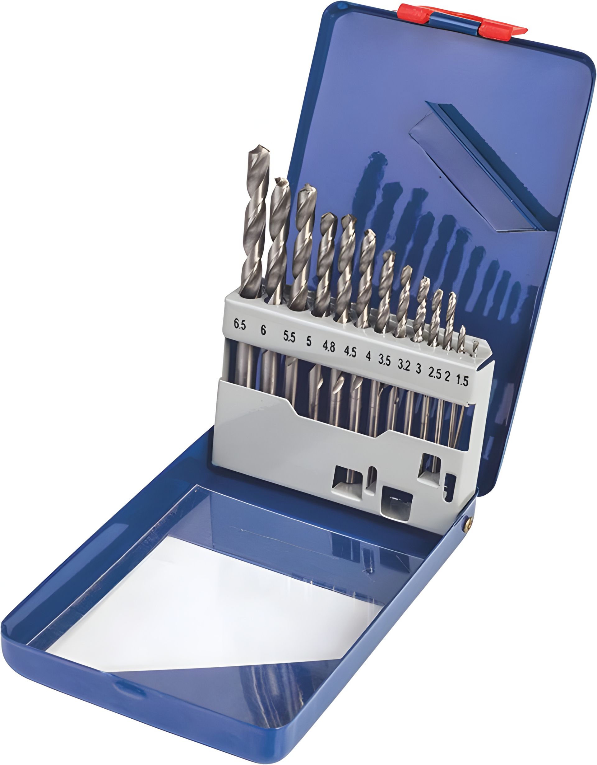 Комплект свердл по металу 13 од. (діаметри 1,5 -6,5 мм) Комплект свердл по металу 13 од. (діаметри 1,5 -6,5 мм)