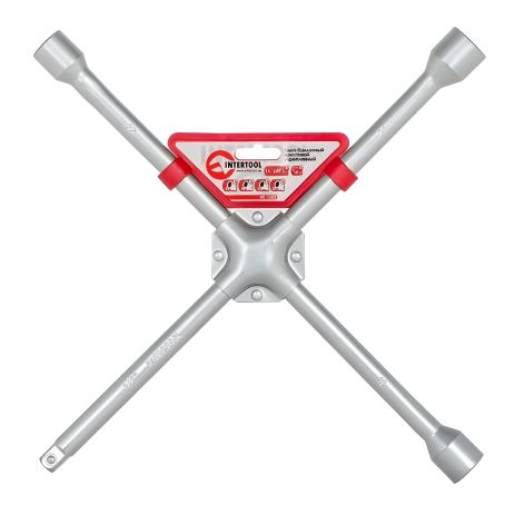 Ключ баллонный крестовой, укрепленный, 1/2", 406×16 мм, 17×19×21 мм, профессиональный INTERTOOL HT-1603