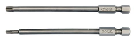 Набор отверточных насадок Torx Security 1/4" T10 и T25 100 мм 2 шт Yato YT-0490