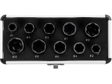 Экстракторы для сломанных винтов 10 шт., набор Yato YT-06031