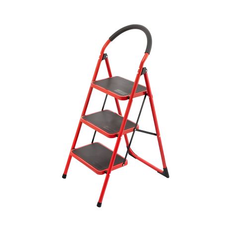 Сталеві сходи, 3 сходинки, 380×260 мм, висота: 1131 мм, висота до платформи: 729 мм INTERTOOL LT-0037