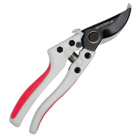 Профессиональный секатор, 200 мм, лезвие: SK5, рез: Ø 18 мм, автоматический замок INTERTOOL FT-1012