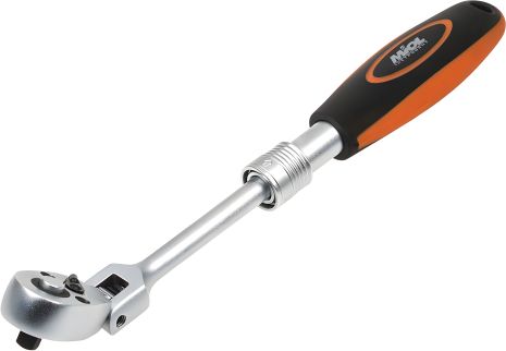 Реверсивный раздвижной трещоточный ключ 3/8" 72 зубца MIOL 58-194