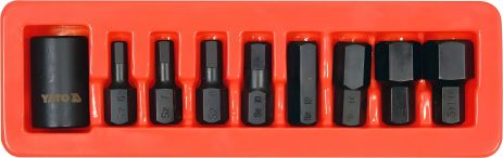 Насадок викрутки ударних набір 6-гранних 9 шт. Yato YT-10662