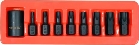 Набор отверточных насадок ударных "TORX" 9 шт. Yato YT-10664