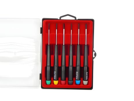 Ювелирный набор отверток 6 предметов в пластике ROCKFORCE RF-2066 Ювелирный набор отверток 6 предметов в пластике ROCKFORCE RF-2066