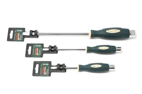 Силовая отвертка шлицевая магнитная "Profi" S2 SL5.5х125мм, ROCKFORCE FORSAGE RF-70255125