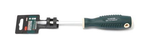 Отвертка шлицевая магнитная "Profi" S2 6.5х100мм, на пластиковом держателе ROCKFORCE FORSAGE RF-70165100