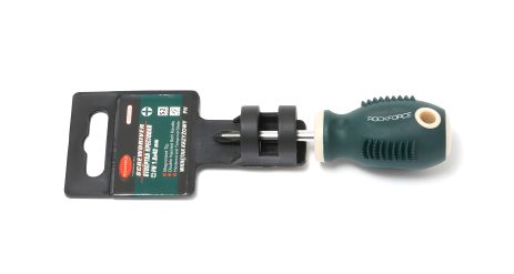 Викрутка хрестова магнітна "Profi" S2 PH1.0x40мм, пластиковий тримач ROCKFORCE FORSAGE RF-7031040