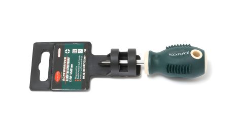 Викрутка хрестова магнітна "Profi" S2 PH1.0x40мм, пластиковий тримач ROCKFORCE FORSAGE RF-7031040