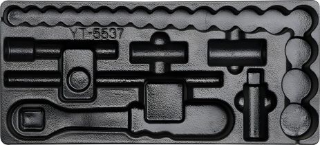 Пустой вкладыш в инструментальный шкаф для торцевых насадок, Yato YT-55371 Пустой вкладыш в инструментальный шкаф для торцевых насадок, Yato YT-55371