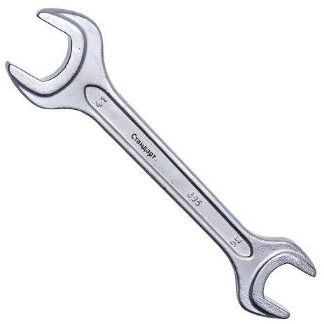 Ключ гайковий ріжковий двосторонній, 13х14мм, СТАНДАРТ KR1314 Ключ гайковий ріжковий двосторонній, 13х14мм, СТАНДАРТ KR1314