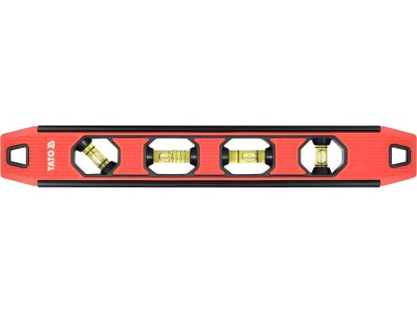 Алюминиевый уровень "TORPEDO": L=300 мм, 4 capsules, магнитный Yato YT-30331 Алюминиевый уровень "TORPEDO": L=300 мм, 4 capsules, магнитный Yato YT-30331