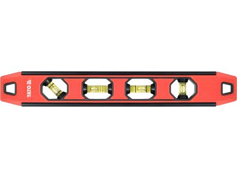 Алюминиевый уровень "TORPEDO": L=300 мм, 4 capsules, магнитный Yato YT-30331 Алюминиевый уровень "TORPEDO": L=300 мм, 4 capsules, магнитный Yato YT-30331