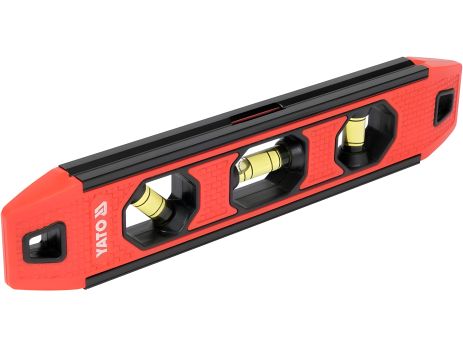 Алюмінієвий рівень "TORPEDO" з магнітом Yato YT-30330, L=230 мм Алюмінієвий рівень "TORPEDO" з магнітом Yato YT-30330, L=230 мм