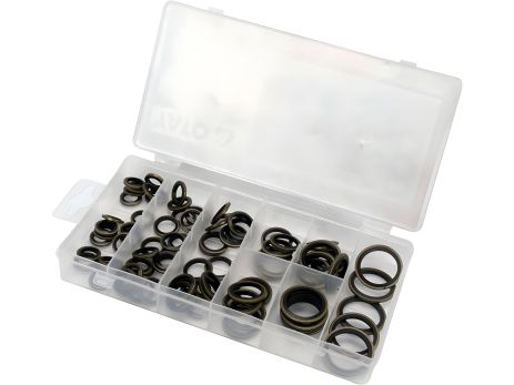 Стально-резиновые шайбы : Ø= 10-24 мм, 90 шт Yato YT-068581