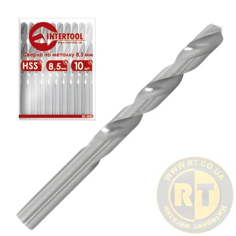 Металлическое сверло 9,8 мм HSS, INTERTOOL SD-5098 Металлическое сверло 9,8 мм HSS, INTERTOOL SD-5098