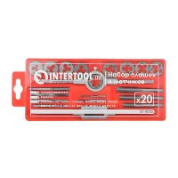 Набір плашок та мітчиків, 20 од., M3-M12 INTERTOOL SD-8020