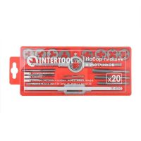 Набір плашок і мітчиків M3-M12, 20 од. INTERTOOL SD-8020
