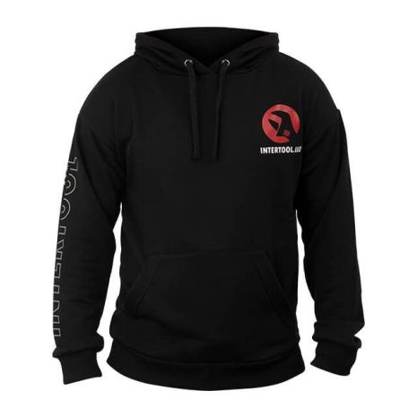Худі чорний, трикотаж, S INTERTOOL SP-4003