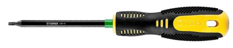 Викрутка Torx, загартоване жало, намагнічене жало, сталь CrV, двокомпонентна рукоятка Topex 39D848
