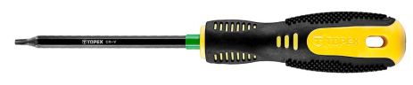 Викрутка Torx, загартоване жало, намагнічене жало, сталь CrV, двокомпонентна рукоятка Topex 39D847