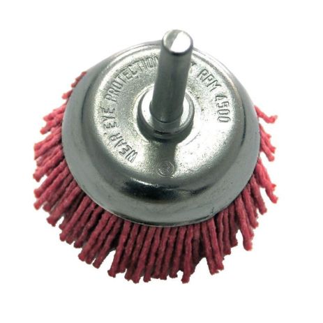 Щітка чашкова нейлонова 75мм (шток 6мм) PROLINE 32917 Щітка чашкова нейлонова 75мм (шток 6мм) PROLINE 32917