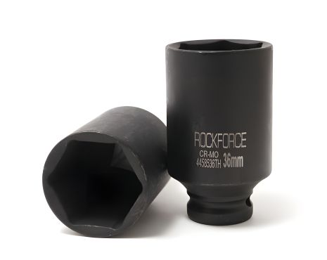 Глубокая ударная головка 36мм (6гр.) на 1/2", ROCKFORCE FORSAGE RF-4458536TH Глубокая ударная головка 36мм (6гр.) на 1/2", ROCKFORCE FORSAGE RF-4458536TH