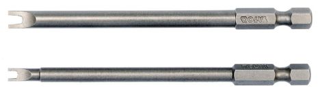 Набір викруткових насадок Spanner 1/4" №6 та №10 100 мм 2 шт Yato YT-0499