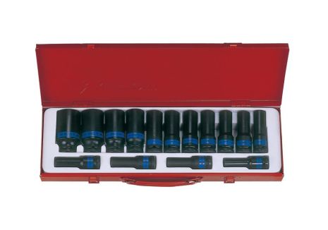 Набір головок 1/2" ударних 15 од подовж. 10-32 мм KING TONY (4415MP03) Набір головок 1/2" ударних 15 од подовж. 10-32 мм KING TONY (4415MP03)