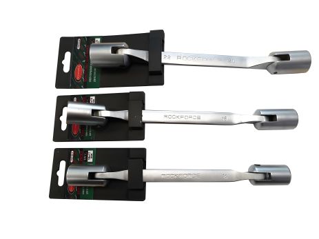 Шарнирный торцевой ключ 20х22мм на пластиковом держателе ROCKFORCE FORSAGE RF-7522022