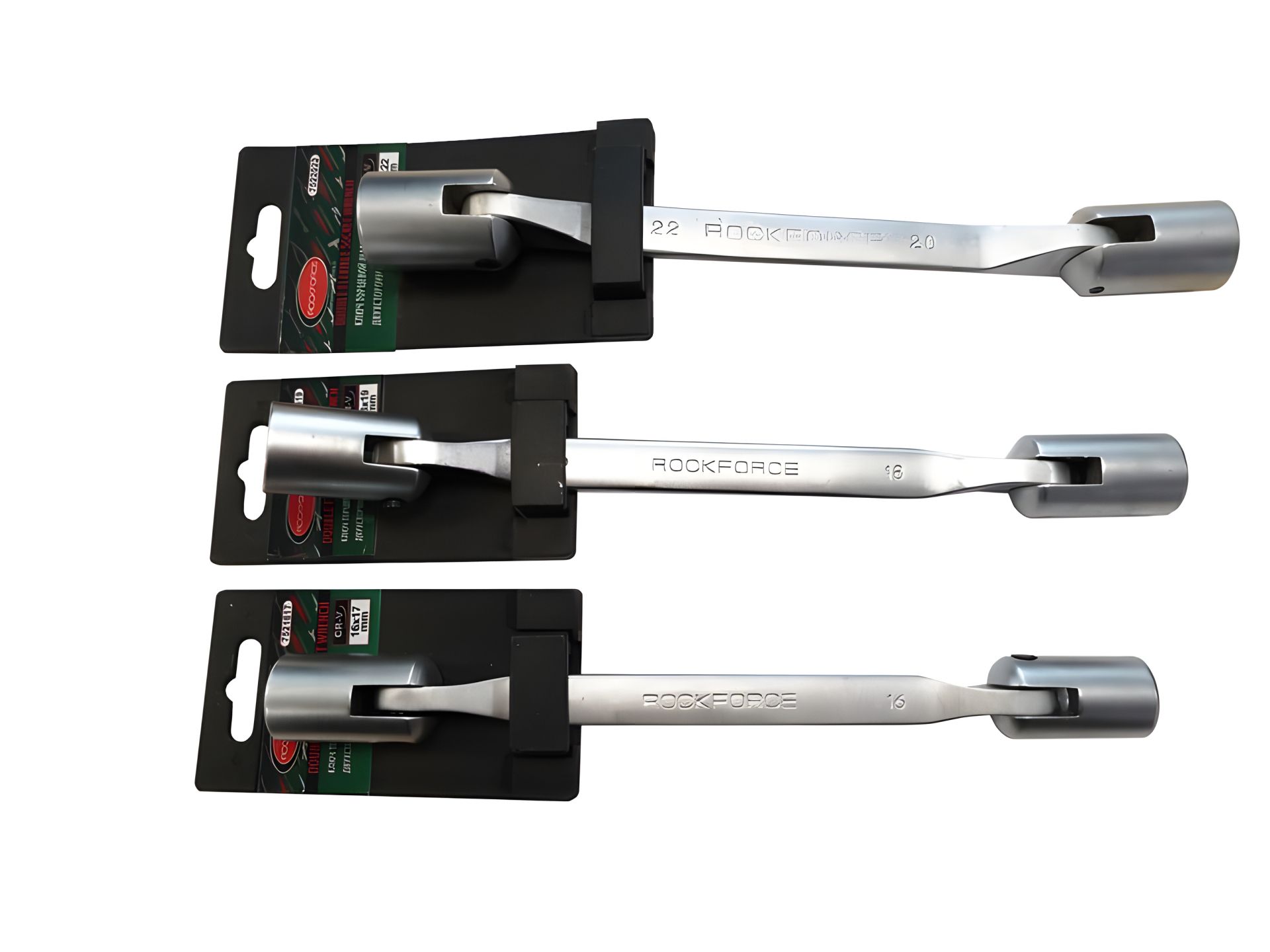 Шарнирный торцевой ключ 20х22мм на пластиковом держателе ROCKFORCE FORSAGE RF-7522022 Шарнирный торцевой ключ 20х22мм на пластиковом держателе ROCKFORCE FORSAGE RF-7522022