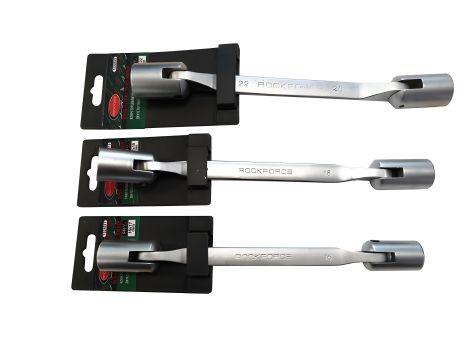 Шарнирный торцевой ключ 20х22мм на пластиковом держателе ROCKFORCE FORSAGE RF-7522022
