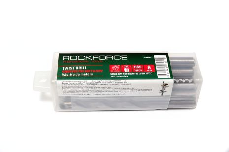 Свердло по металу 9.5мм HSS(10шт), у пластиковому футлярі ROCKFORCE FORSAGE RF-DSP95 Свердло по металу 9.5мм HSS(10шт), у пластиковому футлярі ROCKFORCE FORSAGE RF-DSP95