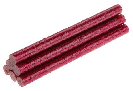 Стрижні клейові 8 x 100 мм, 6 шт., з рожевими блискітками Topex 42E186 Стрижні клейові 8 x 100 мм, 6 шт., з рожевими блискітками Topex 42E186