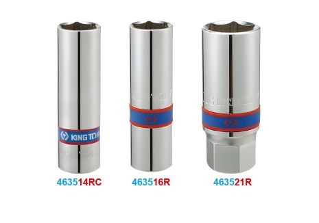 Свічкова головка 1/2" 21 мм 6гр. з гум. KING TONY 463521R Свічкова головка 1/2" 21 мм 6гр. з гум. KING TONY 463521R