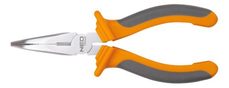 Вигнуті подовжені плоскогубці з бічним лезом для різання кабелю 200 мм NEO 01-016